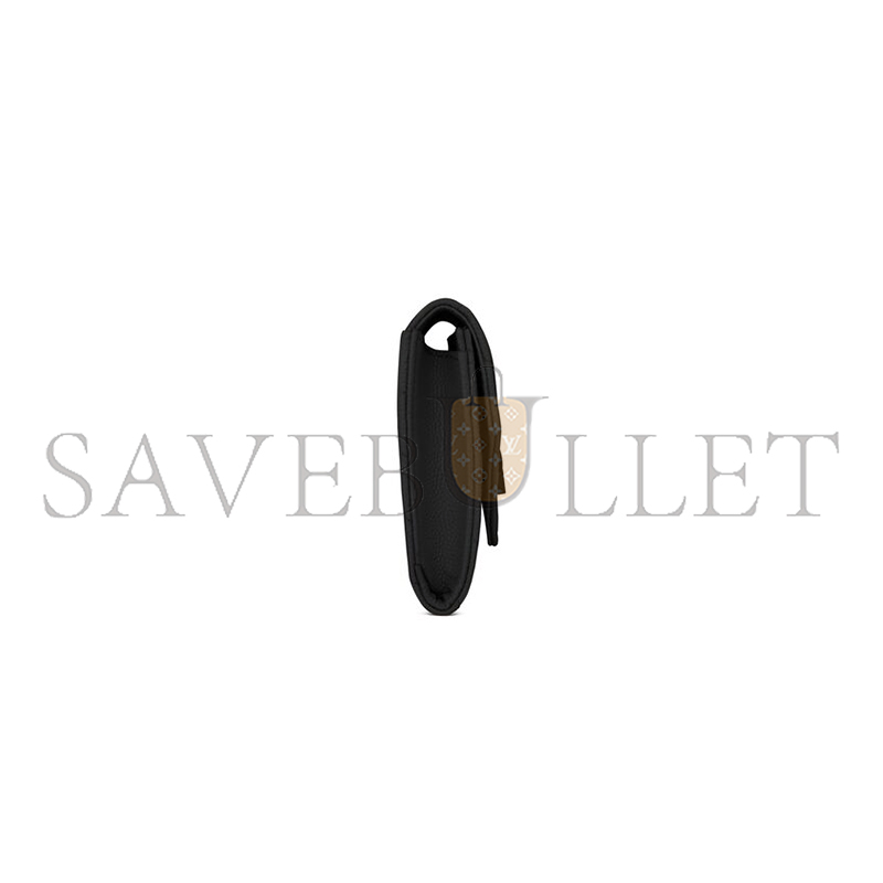 YSL CASSANDRE MATELASSÉ SMALL ENVELOPE WALLET IN GRAIN DE POUDRE LEATHER 414404BOW081000 (13.5*9.5*3cm) YSL CASSANDRE MATELASSÉ SMALL ENVELOPE WALLET IN GRAIN DE POUDRE LEATHER 414404BOW081000 (13.5*9.5*3cm)